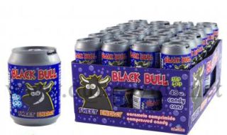 MINI plechovka s bonbony BLACK BULL 10 g - ovocný drops - balení 48 ks